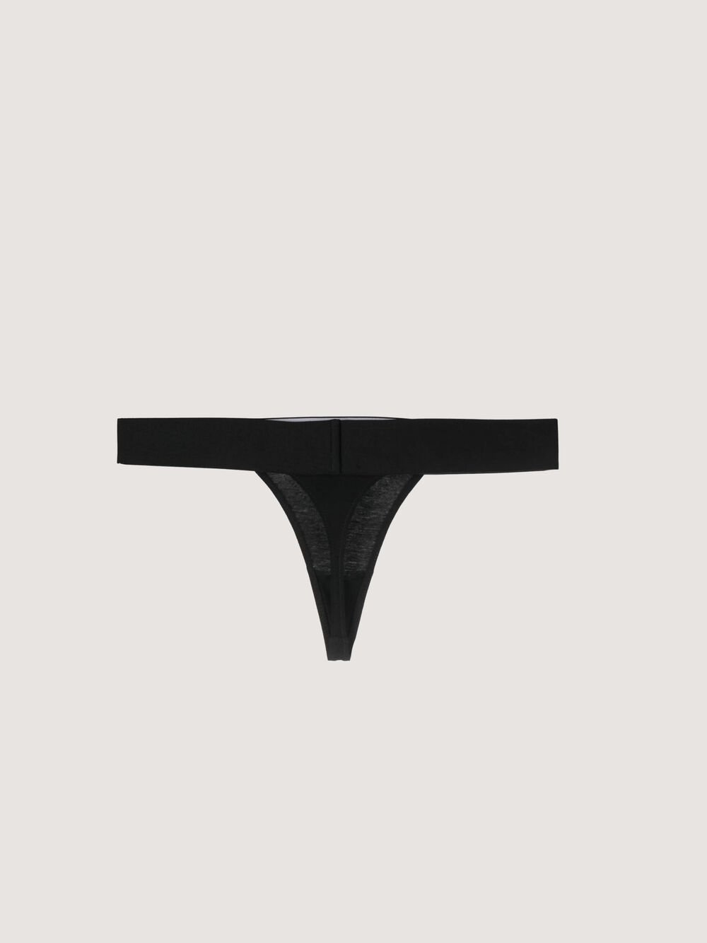 Classic Logo Thong in BLACK WHITE for Women