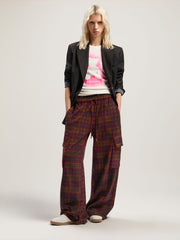 Spray Bear Tank Top in OFF WHITE - FUCHSIA FLUO for Women