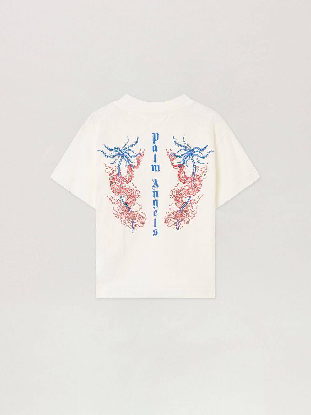 Dragons Tattoo T-Shirt in OFF WHITE - RED