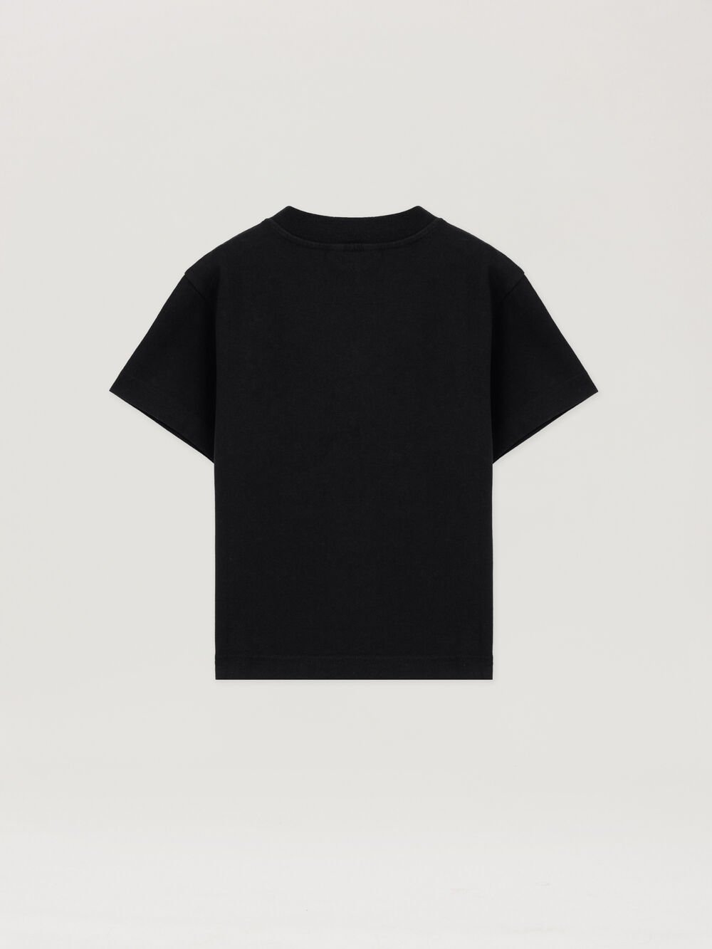 Blurred Logo T-Shirt in BLACK - OCHER YELLOW