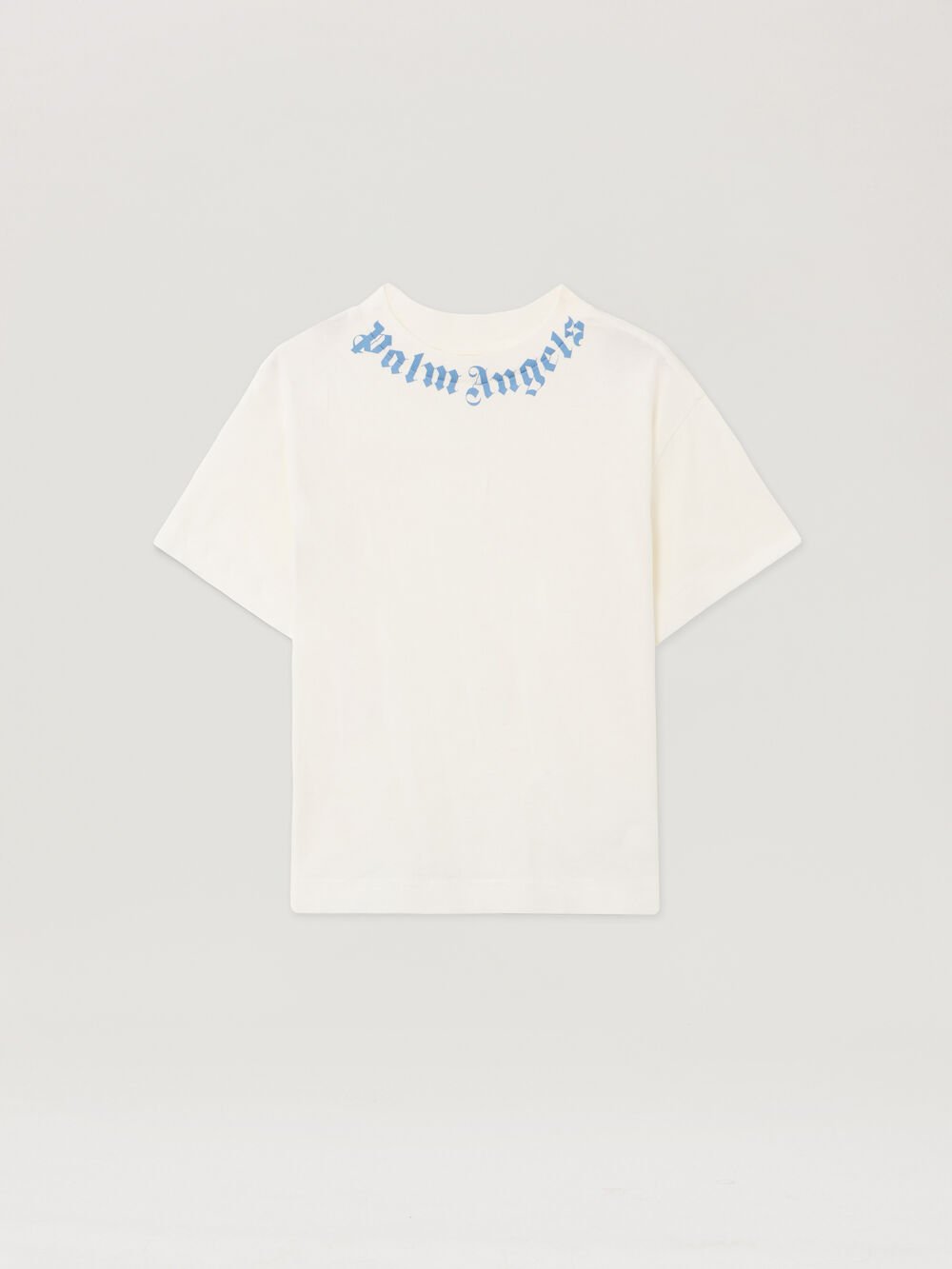 Neck Logo Regular T-Shirt in OFF WHITE - LIGHT BLUE