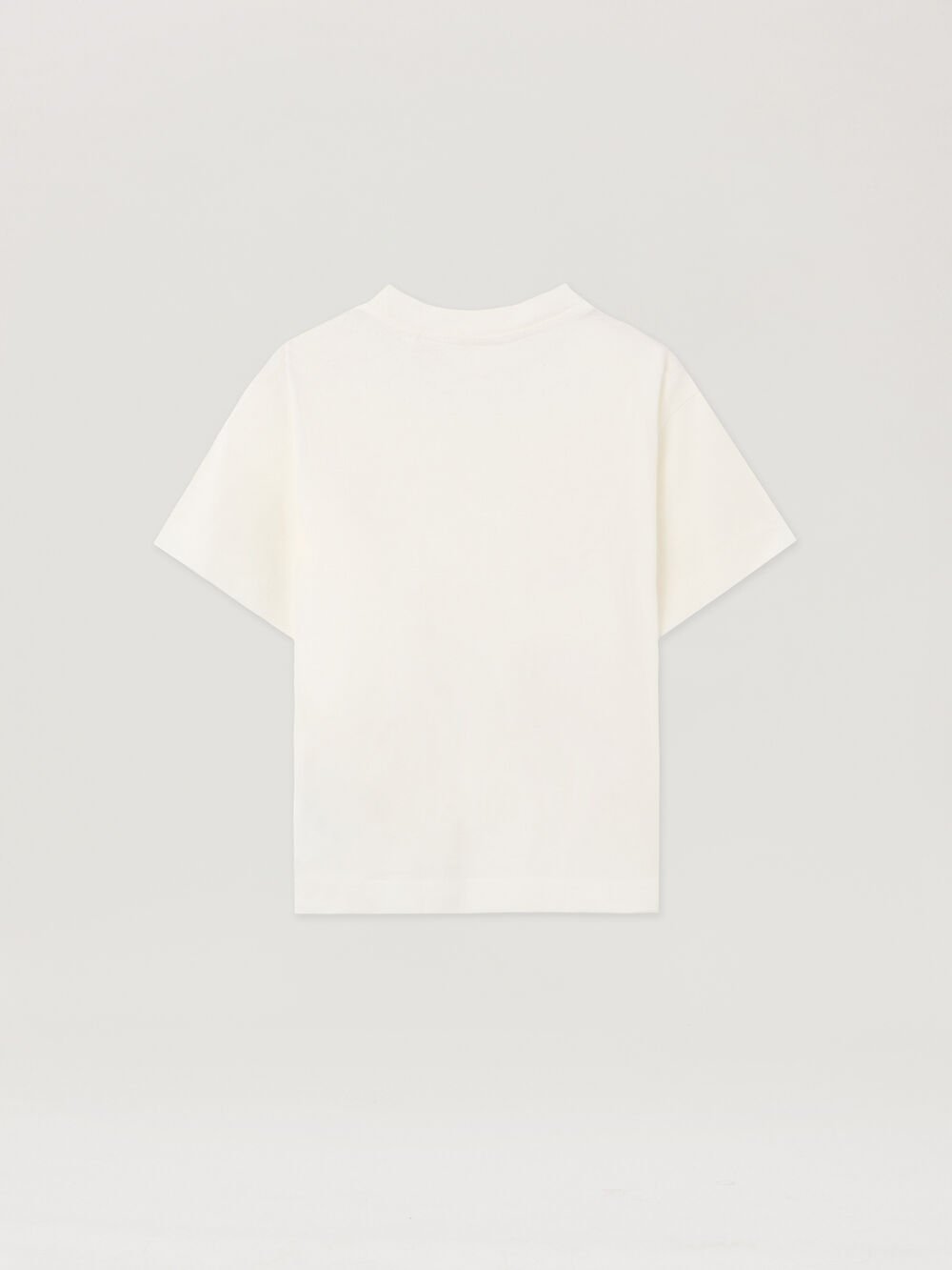 Neck Logo Regular T-Shirt in OFF WHITE - LIGHT BLUE