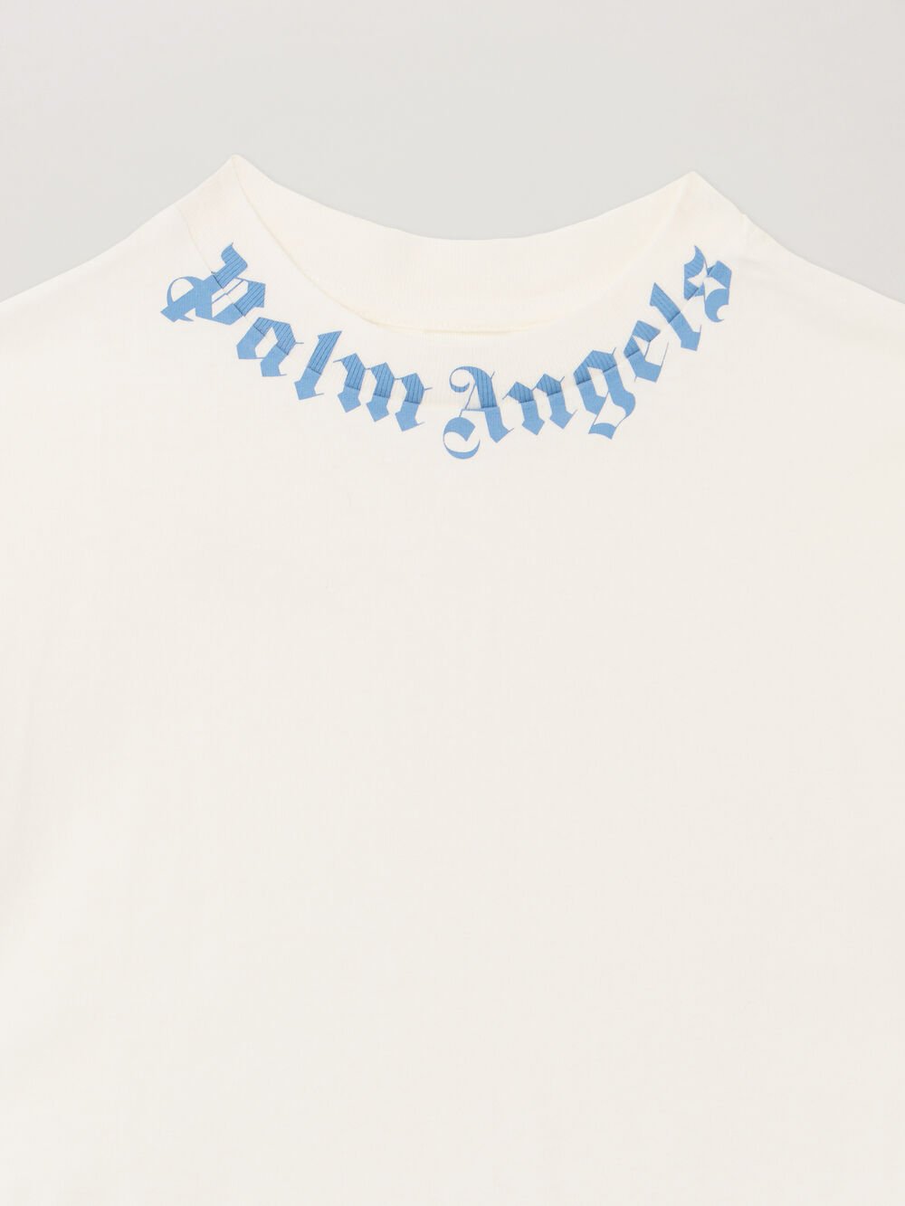 Neck Logo Regular T-Shirt in OFF WHITE - LIGHT BLUE