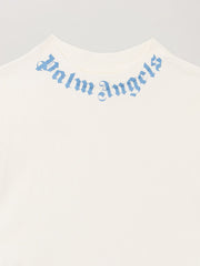 Neck Logo Regular T-Shirt in OFF WHITE - LIGHT BLUE