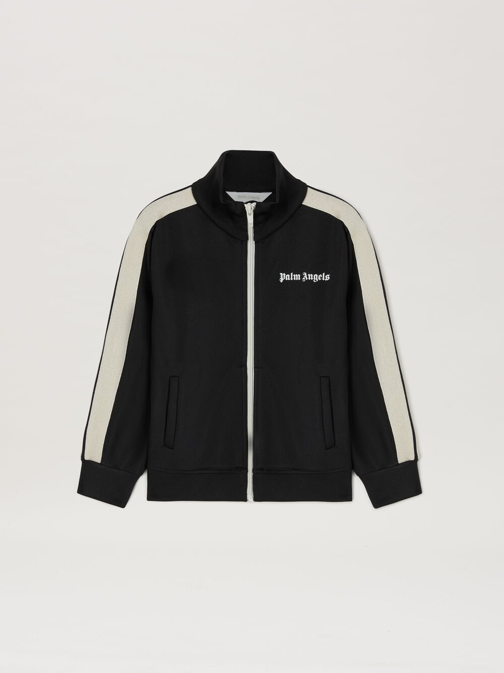 Palm Angels Track Jacket in BLACK OFF WHITE