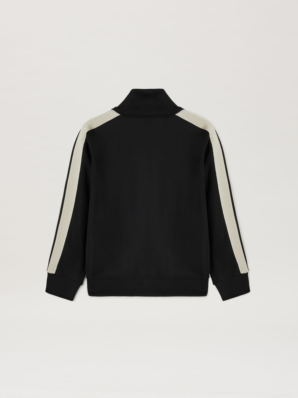 Palm Angels Track Jacket in BLACK OFF WHITE