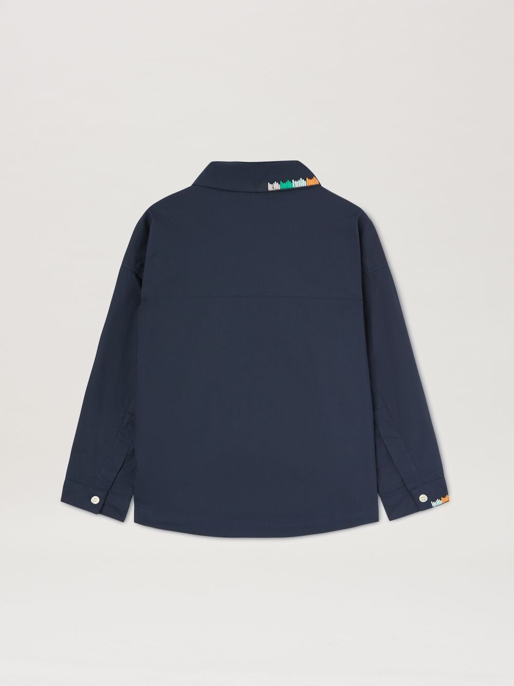PA EMBROIDERY MULT. SHIRT L/S BLUE - MUL in BLUE - MULTICOLOR