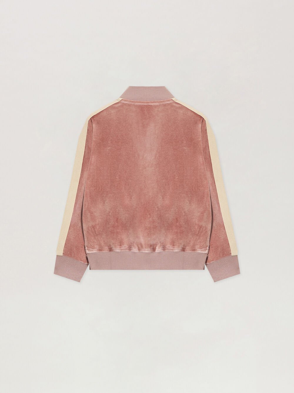 Chenille Track Jacket in ANTIQUE ROSE BLACK