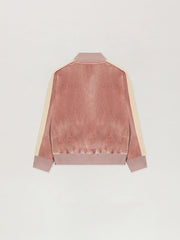 Chenille Track Jacket in ANTIQUE ROSE BLACK