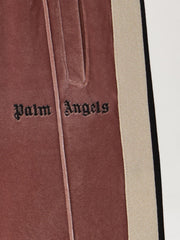 Chenille Track Flare Pants in ANTIQUE ROSE BLACK