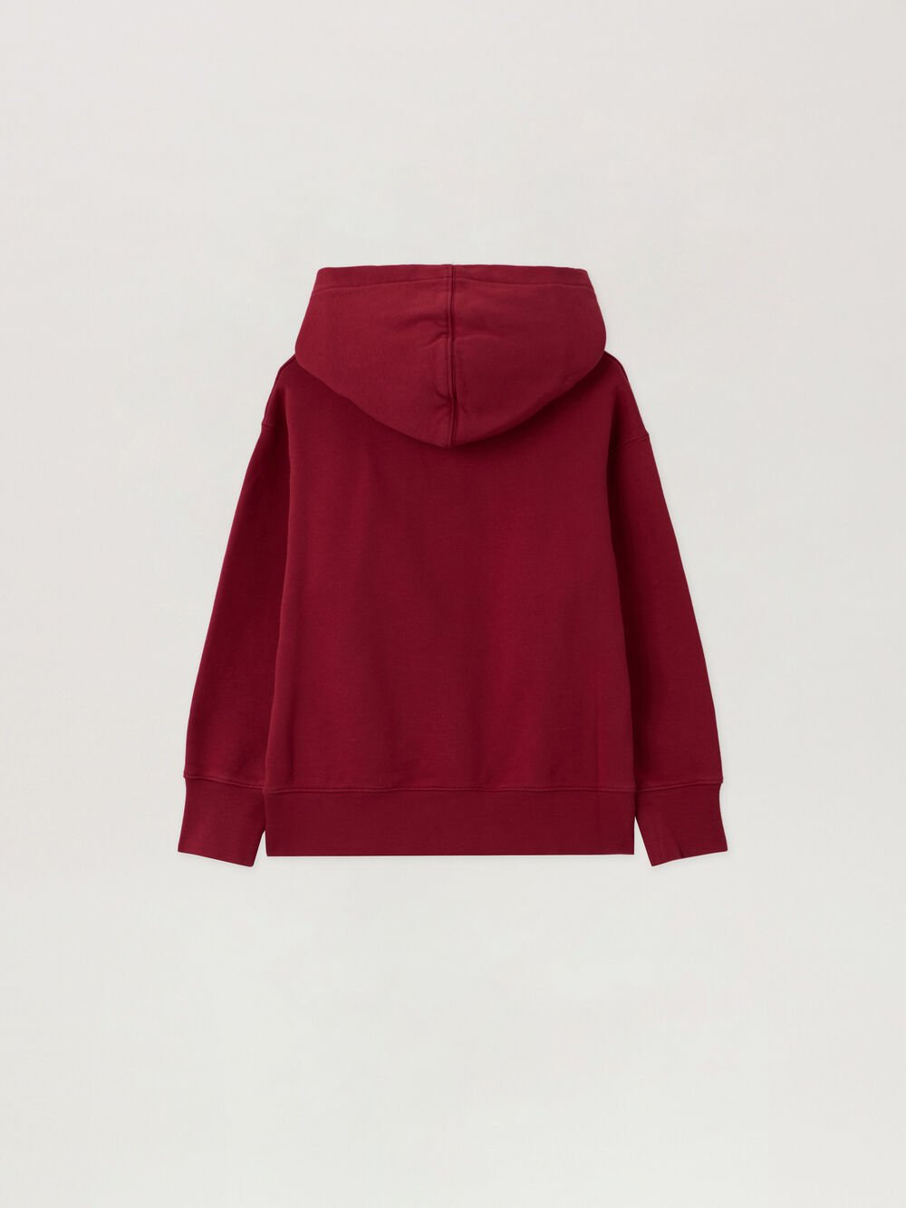 Neck Logo Hoodie in BRICK RED -