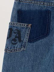 Wide Leg Denim Pants in LIGHT BLUE - BLUE