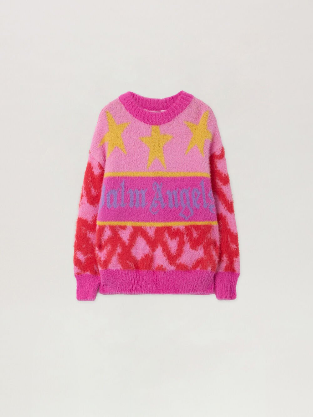Spray Hearts Sweater in ROSE PINK - LILAC