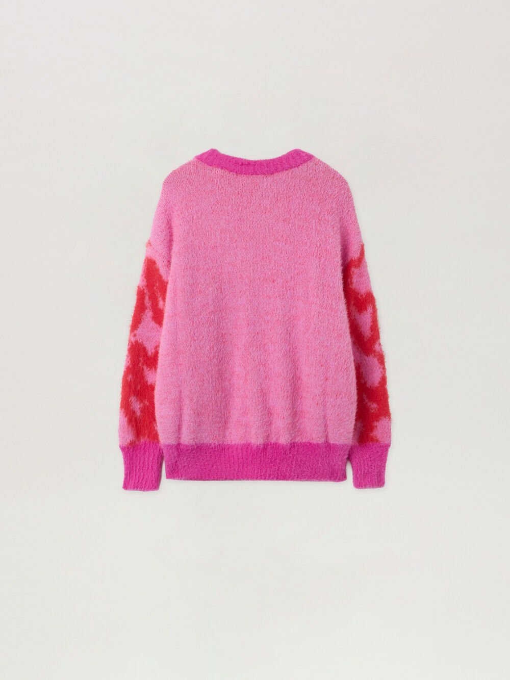 Spray Hearts Sweater in ROSE PINK - LILAC