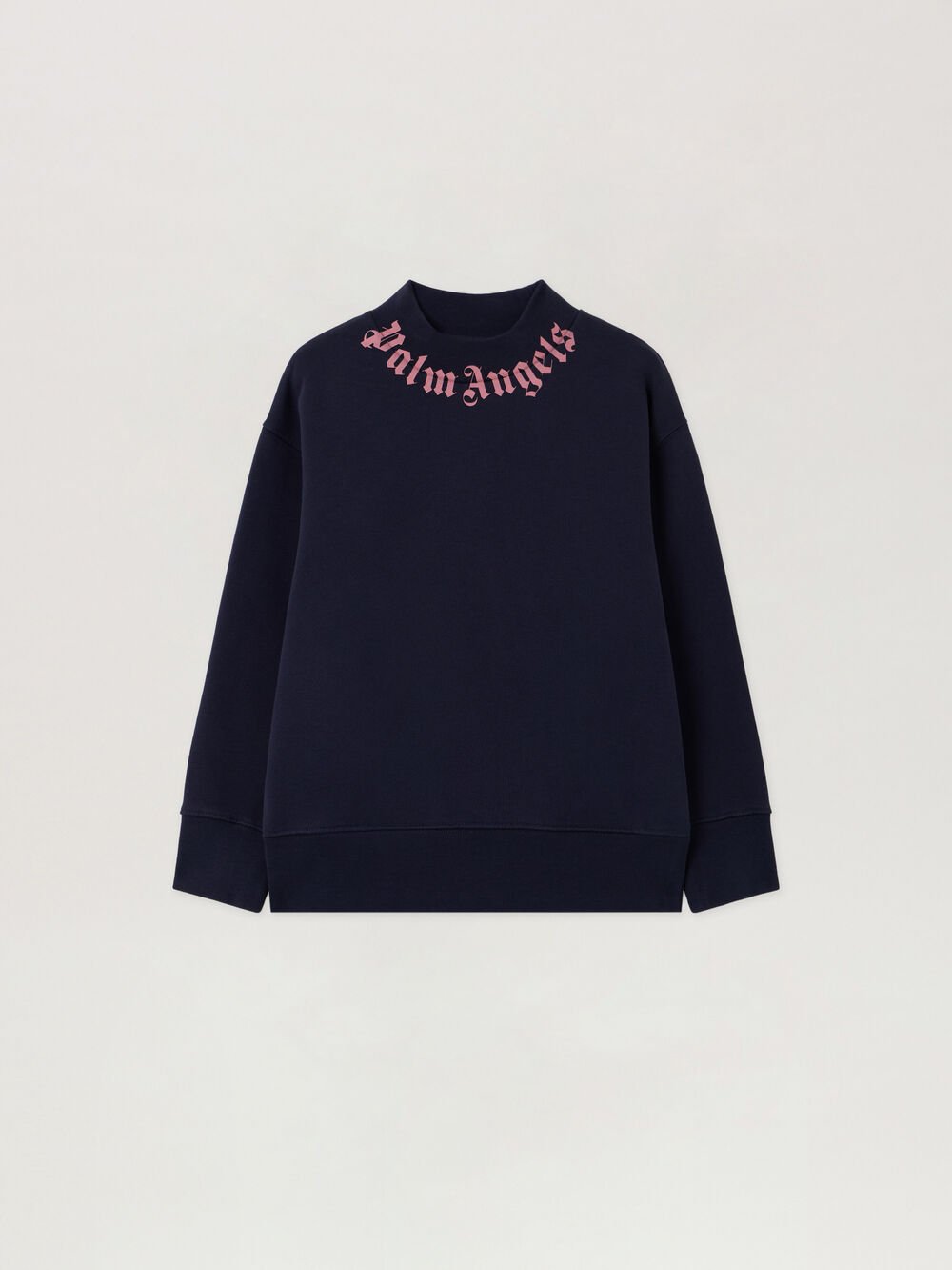 Neck Logo Sweatshirt in NAVY BLUE -