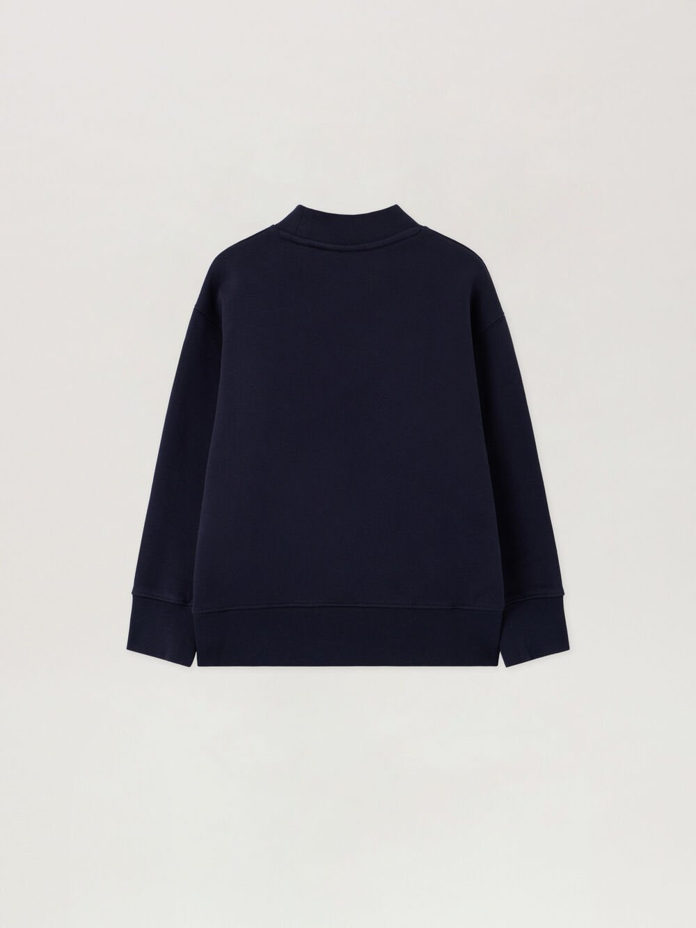 Neck Logo Sweatshirt in NAVY BLUE -
