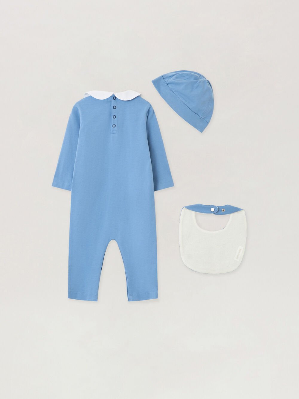 Baby Boy Gift Box in DUSTY BLUE - OFF WHITE