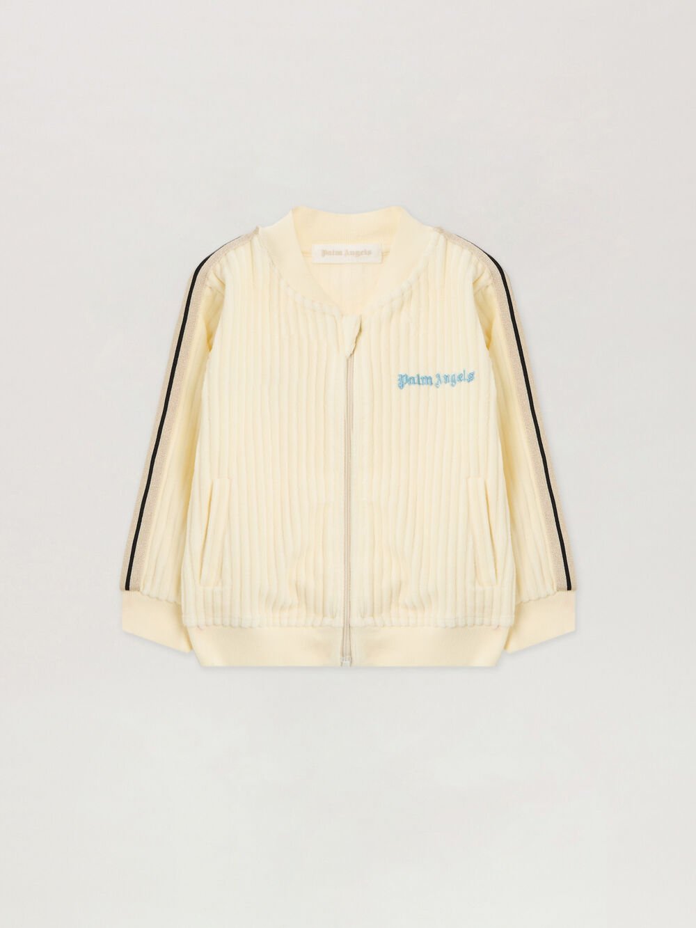 Corduroy Track Jacket in OFF WHITE - LIGHT BLUE