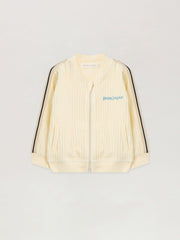 Corduroy Track Jacket in OFF WHITE - LIGHT BLUE