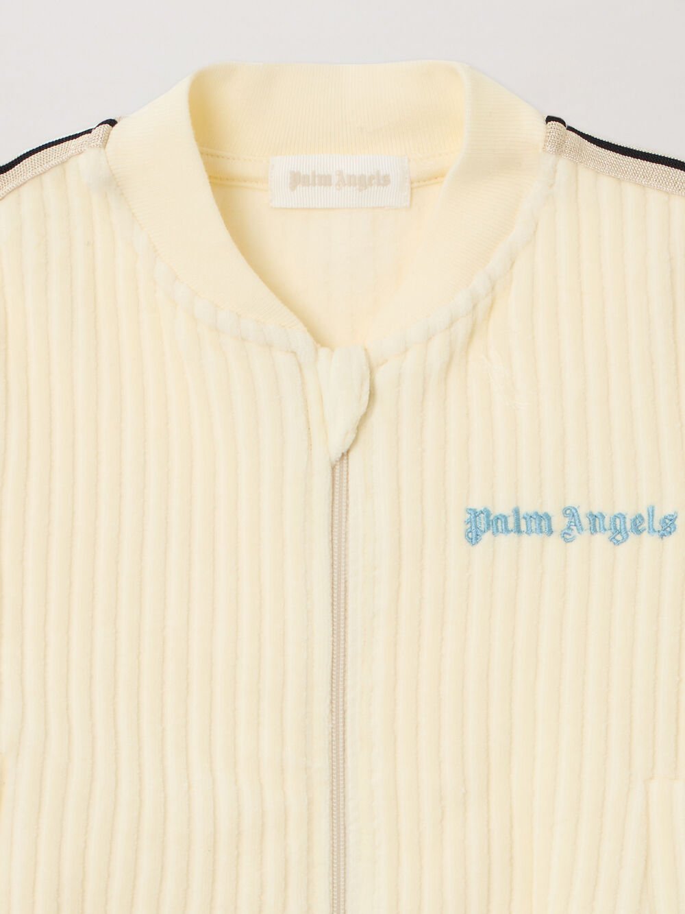 Corduroy Track Jacket in OFF WHITE - LIGHT BLUE