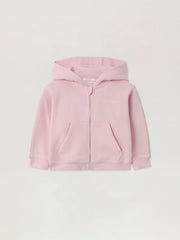 Full Zip Track Hoodie in SOFT PINK - OFF WHITE