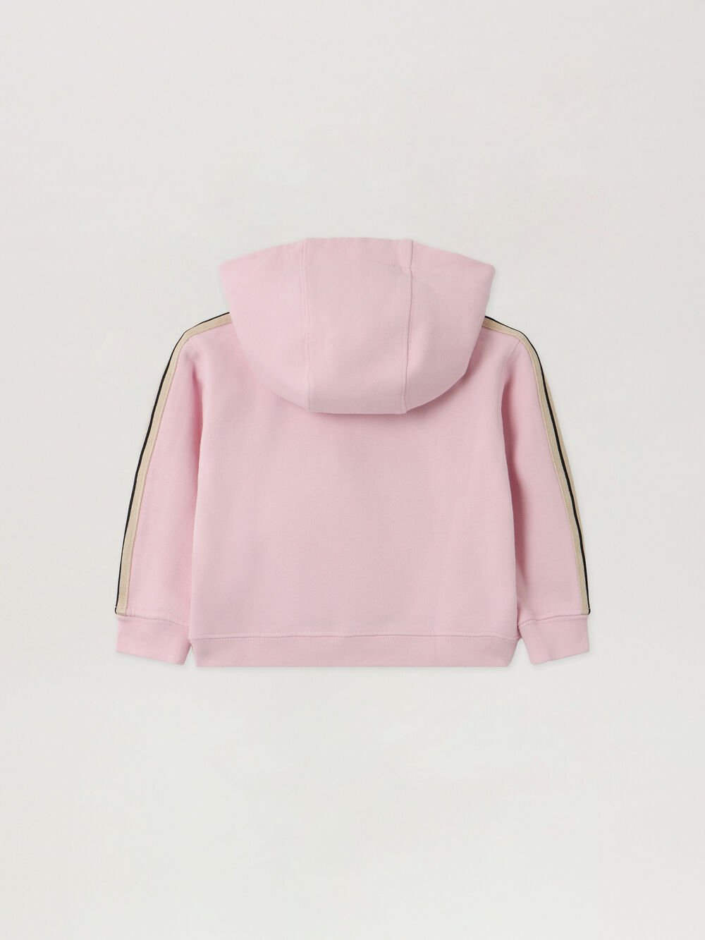 Full Zip Track Hoodie in SOFT PINK - OFF WHITE