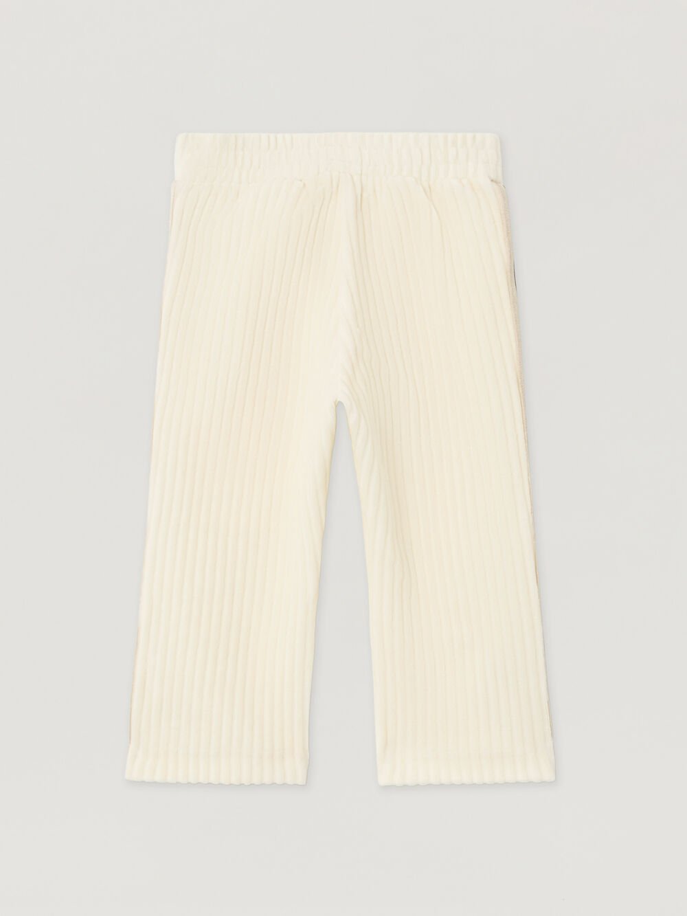 Corduroy Stripe Track Pants in OFF WHITE - SOFT PINK